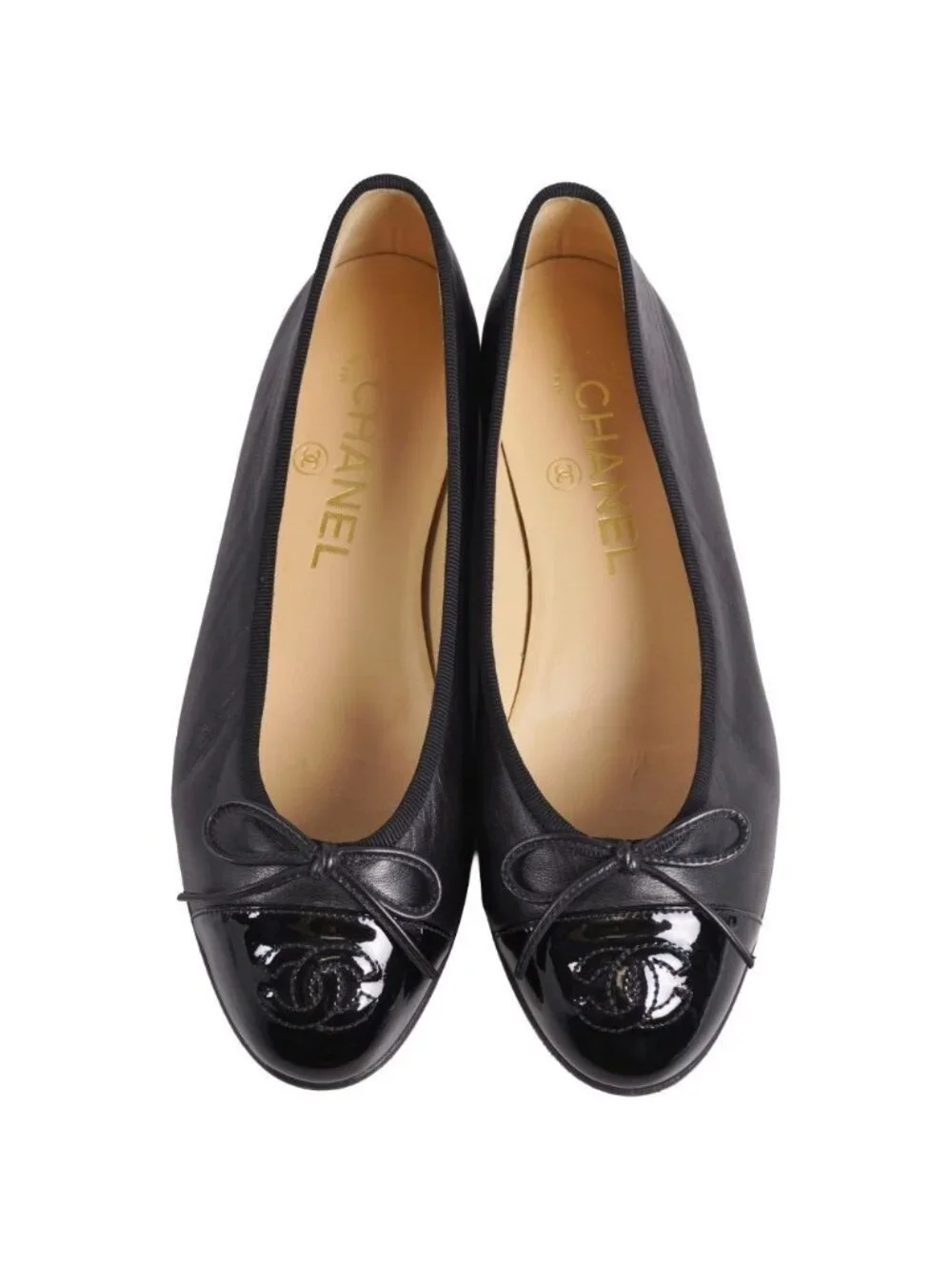 Chanel Pumps Ballerina Ribbon Cocoma Flat